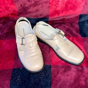 Size 8, light tan loafers by naturalizer